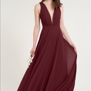 Jenny Yoo Ryan Bridesmaid dress in Hibiscus